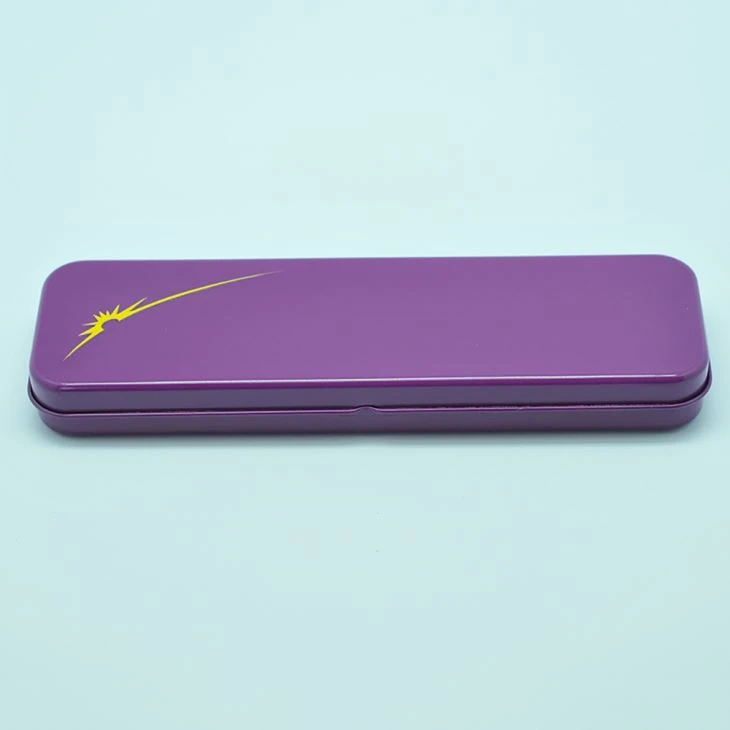 Student Office Pencil Case Tin With Hingle