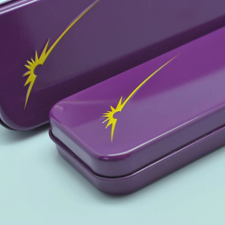 Student Office Pencil Case Tin With Hingle